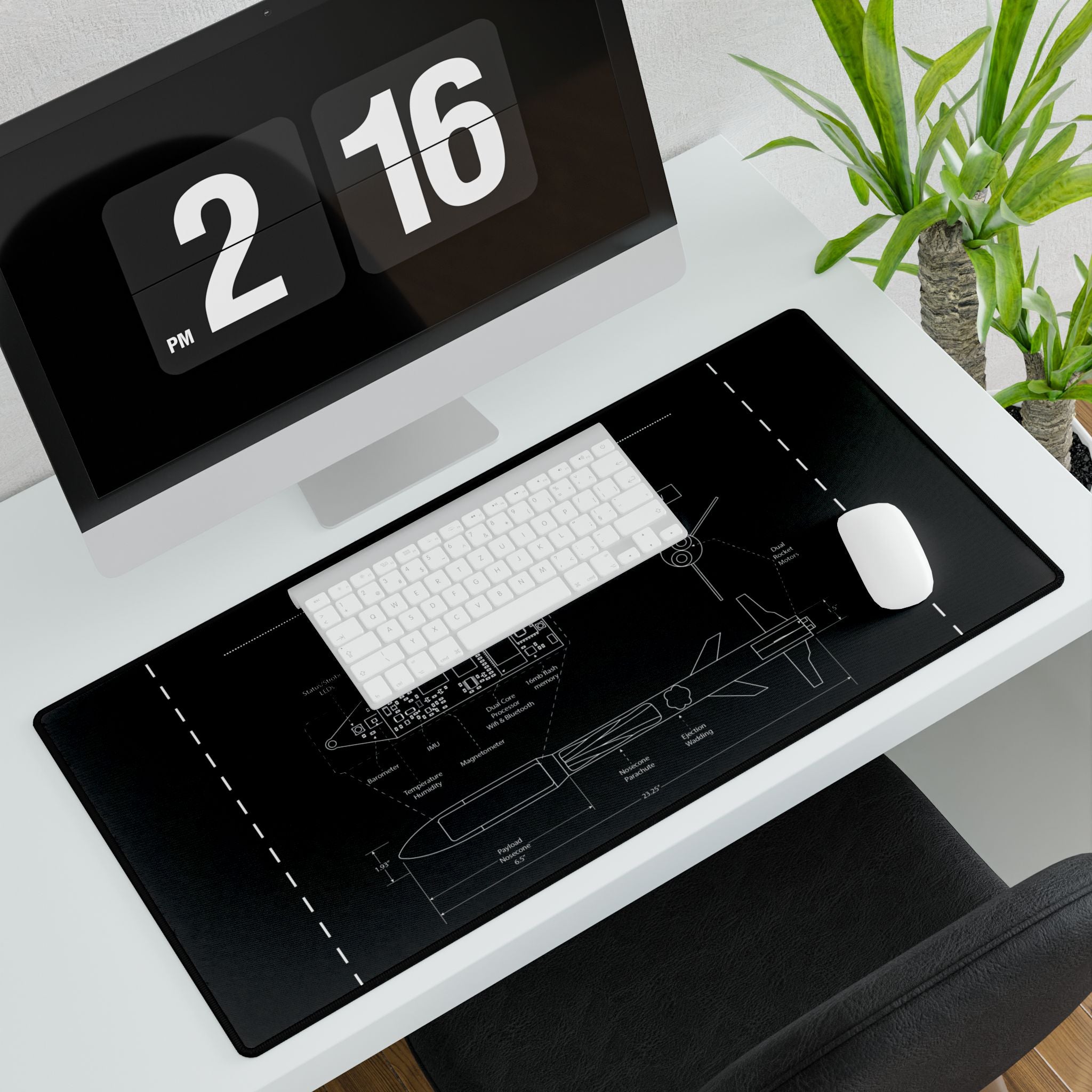 Vortex Vision Blueprint Desk Mat