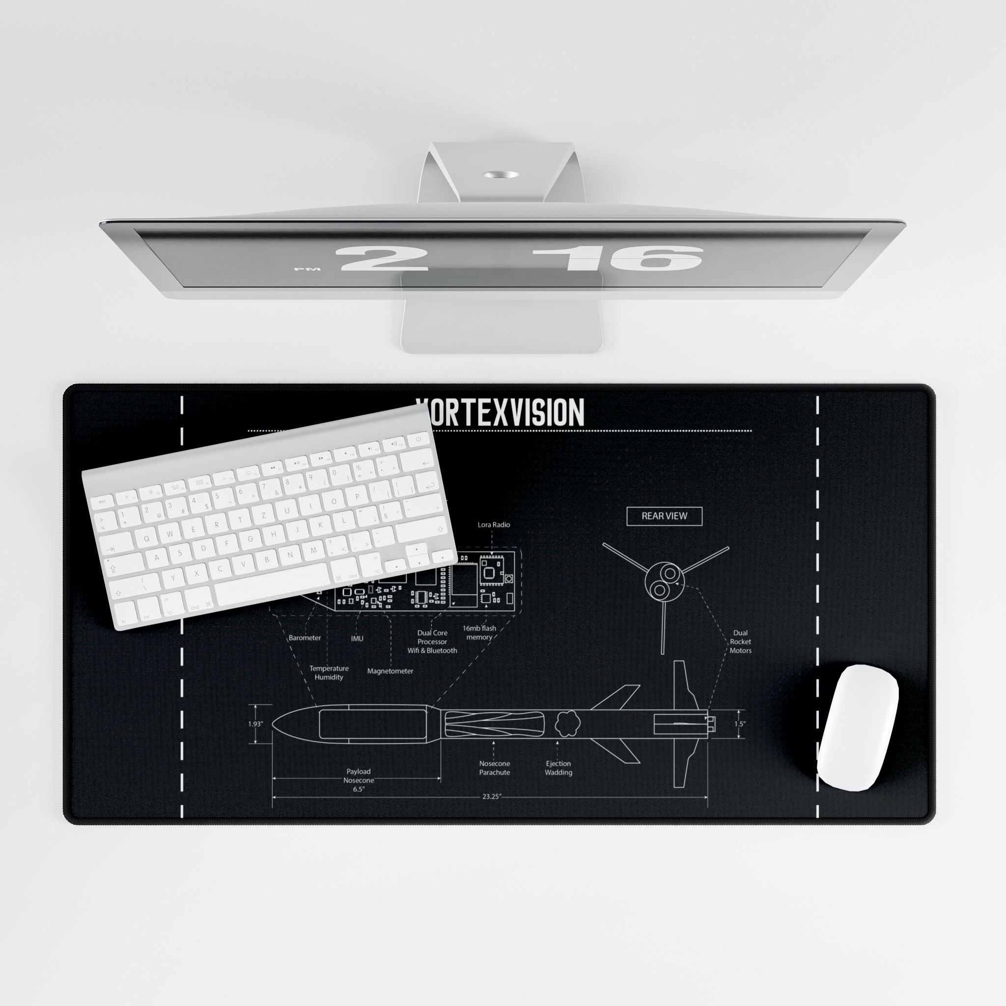 Vortex Vision Blueprint Desk Mat